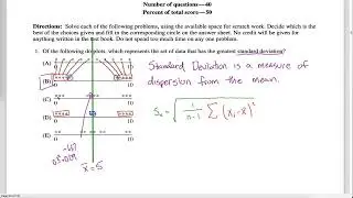 AP Statistics Practice Exam: Question 1
