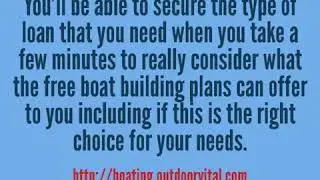 Great, Free Boat Building Plans