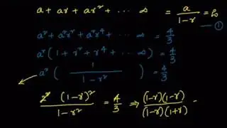 Sequences and Series - Infinite G.P - Example