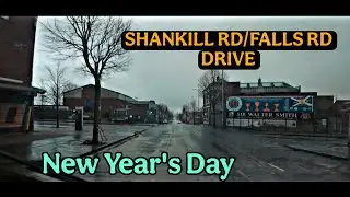 NEW YEAR'S DAY (Morning)- Shankill Rd/Falls Rd ... rain....quiet streets