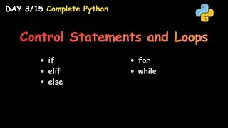 Conditional Statements & Loops in Python &ndash; Build Real Logic (Day 3)