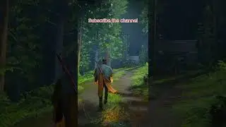 Arthur Morgan Walking Through a Jungle Storm | RDR2 Night Ambience