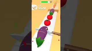 Fruit Slice Challenge 🍉 | Knife Cutting Fruits Game | Satisfying ASMR Gameplay #shorts