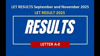 LPT exam result Letter A-E 2025