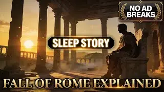 NO MID ADS - Gentle Narration The Fall of Rome to Sleep To - Cozy Sleep Story Ambience