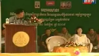 2009-11-30 : P.M. Hun Sen Speech - Inauguration of Wat Preah Angkor Khnong at Kampong Cham Part 02