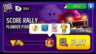 1200 Very Easy Score Rally Plunder Pirates Bigger Board Solo Complete