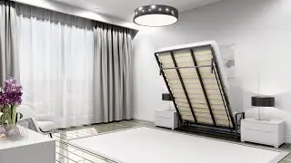 Classic double vertical wall bed by Wall Bed King
