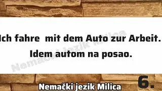 Mit ■ 20 REČENICA SA PREVODOM ■ NEMAČKI JEZIK 