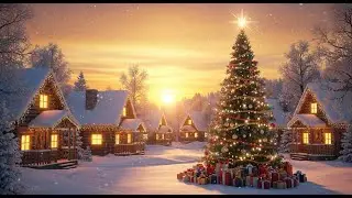 Beautiful Relaxing Christmas Music 2026 🎄 Cozy Snowy Village Christmas Tree Ambience