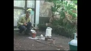 Casting a small object in bronze