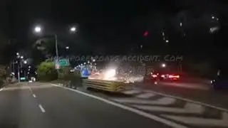 Footage for the Accident at TPE on 30/6/2024 at about 5:20am