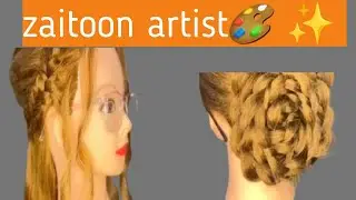 2 Most easy hair style✨️ /front hair style/back flowers style ✨️ 