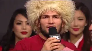 Khabib delivered one of the most iconic speeches in combat sports history Words!! 💕 🦅