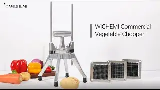 WICHEMI Commercial Vegetable Chopper Heavy Duty Food Dicer Cutter for Potatoes, Peppers, Mushrooms