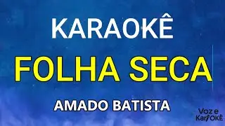 FOLHA SECA - KARAOKÊ - AMADO BATISTA