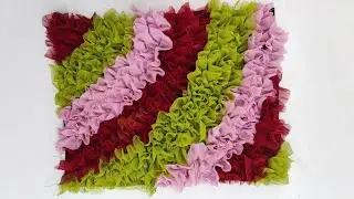 Paydan doormat घर पर पड़े हुए कपड़ो से बनाए बहुत सुन्दर और मुलायम पायदान Paydan banane Ka tarika