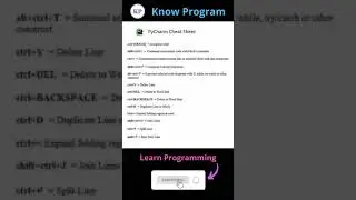 IDE (Pycharm • Visual Studio •  Jupyter) Shortcut Keys 🖥️     | 