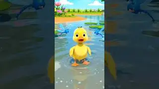 The Happy Little Duck 🦆 | 3D Animated Poem #HappyLittleDuck#KidsPoem#ToddlerSongs#3DAnimationForKids