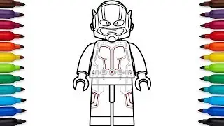 How to draw Lego Ant-Man (Scott Lang) from Marvel's Ant-Man and Captain America: Civil War