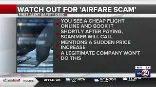 Airfare and flight cancellation scams