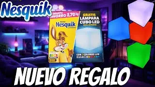 Nuevo regalo Nesquik 💡 L&aacute;mpara cubo LED con 7 colores
