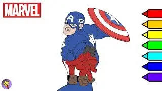 Marvel Avengers Coloring Book Captain America Coloring Page Marvel Superhero Coloring Book Page