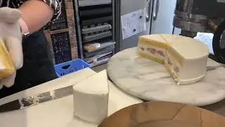 ショートケーキカットから仕上げ