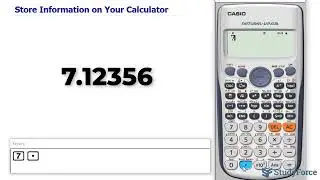 Store Information on Your Scientific Calculator (Casio, Sharp)
