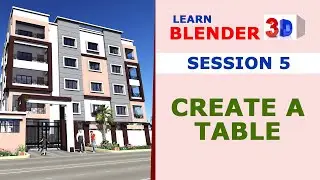 Blender Session 5  - Create a Table in Blender