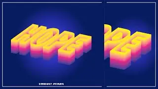 How to Create a Creative Colourful 3D Isometric Text Effect in CorelDraw Tutorial