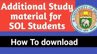 Download Sol additional study material From ignou e gyankosh Portal