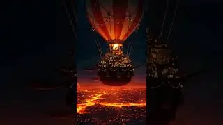 A Skybound Metropolis &ndash; Surreal AI-Generated Fantasy City 🌆✨ #balloncity