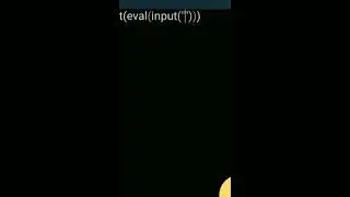 Калькулятор На Python в одну строчку кода!