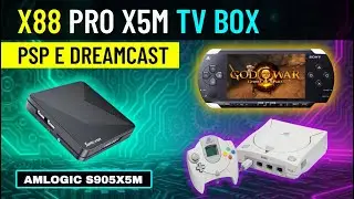 X88 Pro XM5 Rodando PSP e Dreamcast | Amlogic S905X5M com 4GB RAM Teste Real!