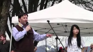 Don Davies, MP speaks at Earth Day Parade 2012