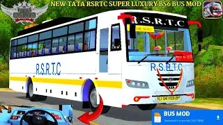 NEW TATA RSRTC SUPER LUXURY BS6 BUS MOD DOWNLOAD JALORE DEPOT BUS SIMULATOR INDONESIA