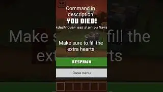How to Get More HP using Commands in Minecraft Bedrock Edition
