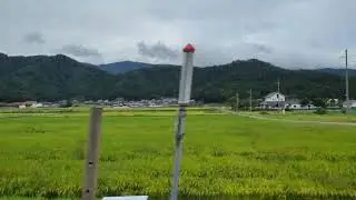 Magnifique vue du train sur la Obama line, Fukui prefecture au Japon 