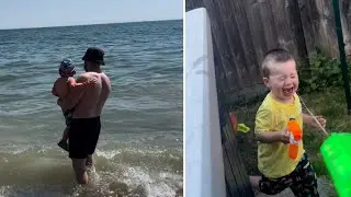 Beach Day & Water Fight in the Garden! (#135)