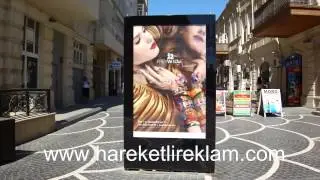 Hareketli reklam sistemleri afş değiştirici reklam