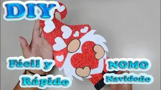 DIY Como hacer un Nomo Navideño para tu árbol De FOAMI fácil y rápido