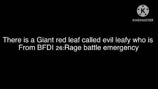My ipad's red alert:Evil leafy