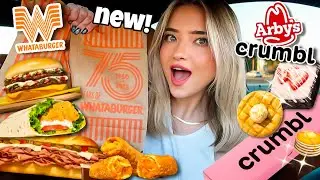 Eating NEW Fast Food Menu Items For 24 HOURS!!