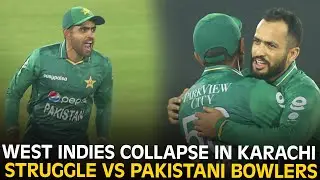 West Indies Crumble Under Pressure | All Out for 137 vs Pakistan | 1st T20I | PCB | MK2K