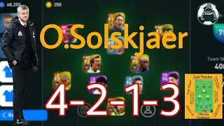 OLE GUNNAR SOLSKJAER 4-2-1-3 | BEST COUNTER ATTACKING MANAGER | BEST FOR MATCHDAYS PES MOBILE 2021