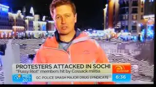Pussy Riot Sochi protest + Aust Olympians protest by Belle Brockoff