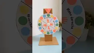 Ruleta de cart&oacute;n f&aacute;cil🤩 para jugar Twister 🔴🔵🟢🟡