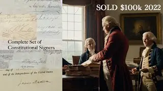 SOLD $100K ALL 40 CONSTITUTIONAL SIGNATURES: WASHINGTON, FRANKLIN, HAMILTON, MADISON, GRANT