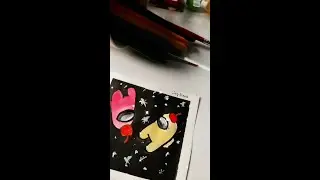 Among Us Art #amongusart #amongushacks #amongus #amongusdiy #imposter #artdiy #artvirals #arttrend